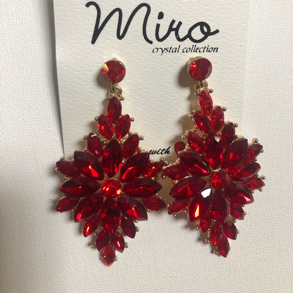 Exploration Red Earrings